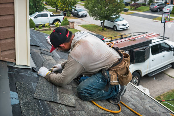 Professional Roof Inspection technician working in Elwood, NJ